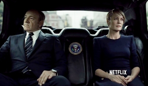 Kevin Spacey (left) and Robin Wright (Right) in Netflix's House of Cards
